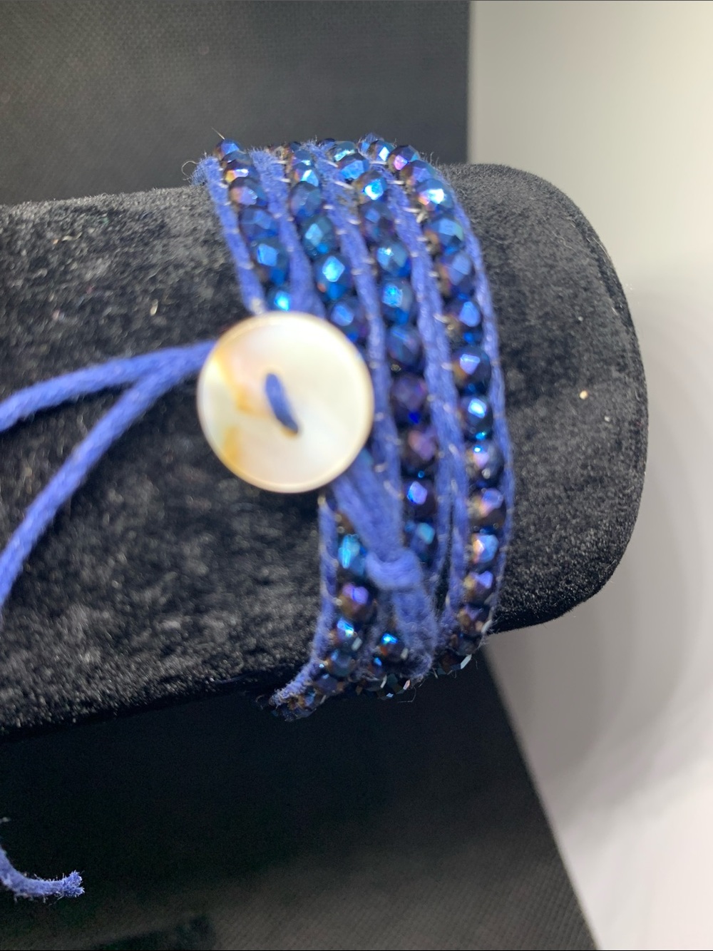 Chan Luu Blue Crystal Wrap Bracelet